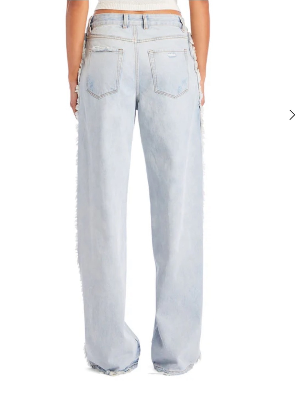 Seroya Roma Frayed Jean Skylight NWT